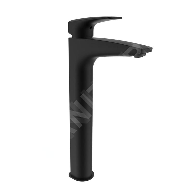 Laufen Laurin - Mitigeur de lavabo Eco+, noir mat HF500714428000