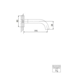 Steinberg 100 - Bec bain déverseur, or rose 100 2310 RG