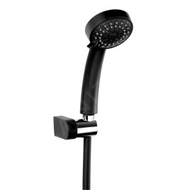 Novaservis Sets de douche - Colonne de douche avec tête de douche, 3 jets, support et flexible, noir MINI869,5
