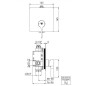 Steinberg 230 - Mitigeur de douche encastré, chrome 230 2243 3