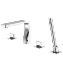 Steinberg 230 - Mitigeur pour rebord de baignoire, installation à 4 trous, chrome 230 2400