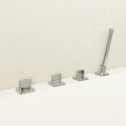 Steinberg 230 - Mitigeur pour rebord de baignoire, installation à 4 trous, chrome 230 2480