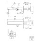 Steinberg 240 - Mitigeur de lavabo encastré, avec corps d’encastrement, chrome 240 1800 1
