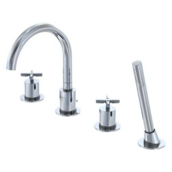 Steinberg 250 - Mitigeur pour rebord de baignoire, installation à 4 trous, chrome 250 2400