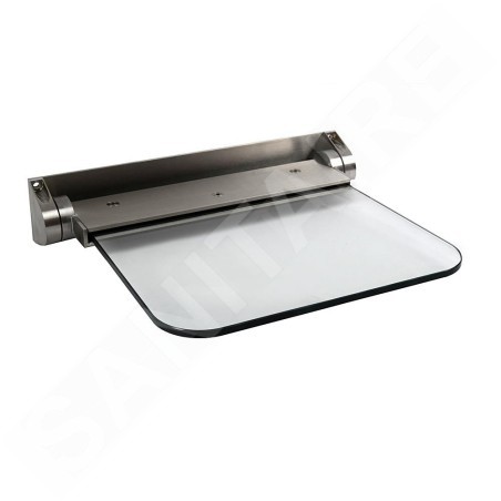 Reming Accessoires en inox - Strapontin rabattable, verre/inox brossé ALT6