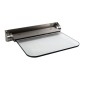 Reming Accessoires en inox - Strapontin rabattable, verre/inox brossé ALT6