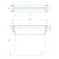 Reming Accessoires en inox - Strapontin rabattable, verre/inox brossé ALT6