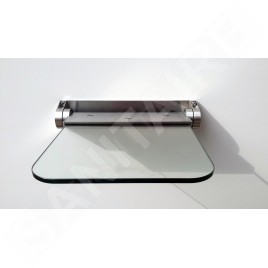 Reming Accessoires en inox - Strapontin rabattable, verre/inox brossé ALT6