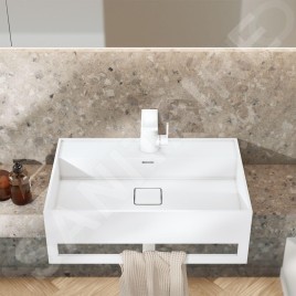 Steinberg 260 - Mitigeur de lavabo avec vidage, blanc mat 260 1000 1 W