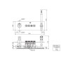 Steinberg 390 - Mitigeur thermostatique à encastrer, 4 sorties, avec corps d’encastrement, chrome 390 4242 2