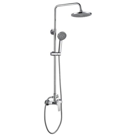 Aqualine Lotta - Set de douche avec mitigeur, 4 jets, chrome LT690