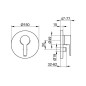 Keuco Plan blue - Mitigeur encastré, pour 2 sorties, chrome 53972010181