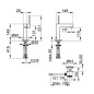 Keuco Edition 90 - Mitigeur de lavabo avec vidage, chrome 59004010000