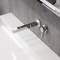 Keuco Edition 90 - Mitigeur de lavabo encastré, installation à 2 trous, chrome 59016010202