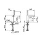 Keuco Edition 90 - Mitigeur de lavabo, chrome 59104010100