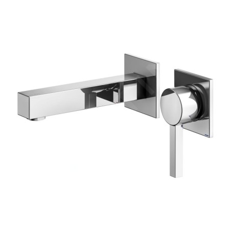 Keuco Edition 90 - Mitigeur de lavabo encastré, installation à 2 trous, chrome 59116010201
