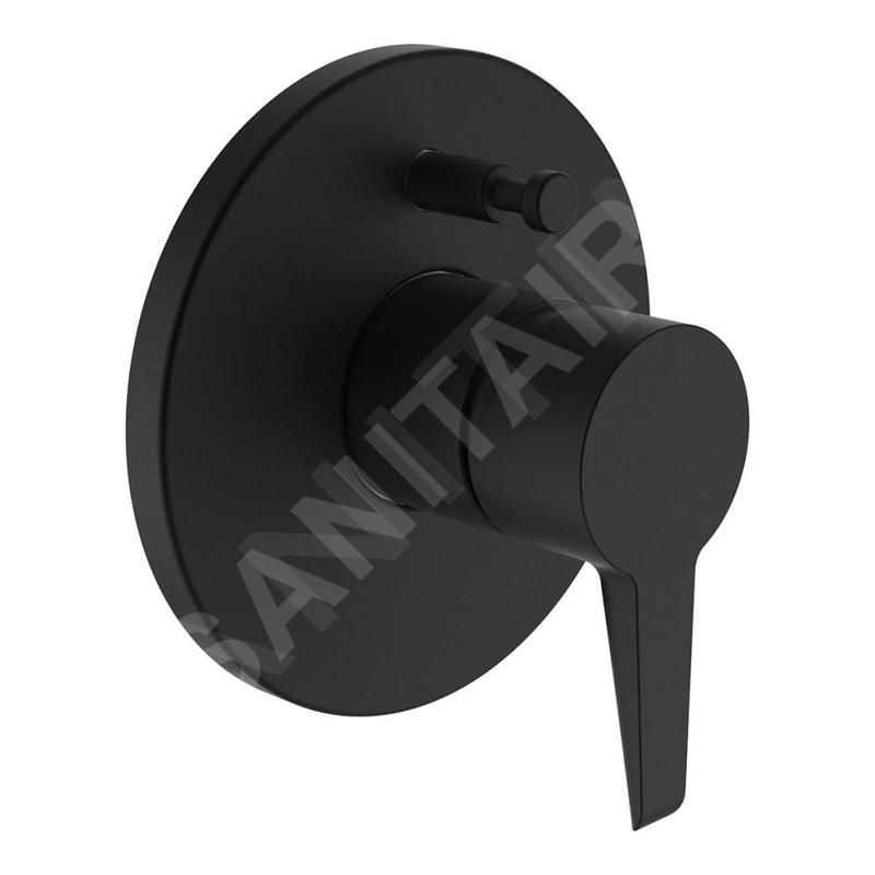 Laufen Pure - Mitigeur encastré 2 sorties, noir mat HF901779428000