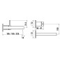 Laufen Twinplus - Mitigeur de lavabo encastrable, installation à 2 trous, chrome HF905470100000