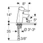 Geberit Bambini - Robinet de lavabo, pour enfants, chrome brillant 116.207.21.1 Geberit Bambini - Robinet de lavabo, pour enfants, chrome brillant 116.207.21.1