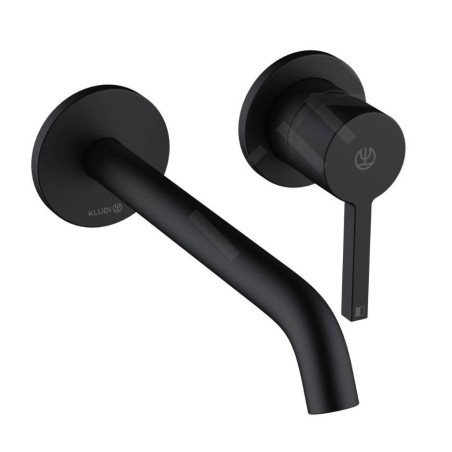 Kludi Nova Fonte - Mitigeur de lavabo encastré, 2 trous, noir mat 202453915