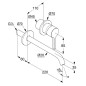 Kludi Nova Fonte - Mitigeur de lavabo encastré, 2 trous, noir mat 202453915