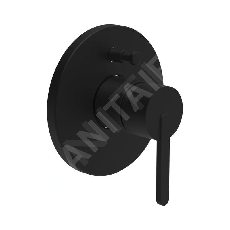 Laufen Lua - Mitigeur encastré 2 sorties, noir mat H3210860810001