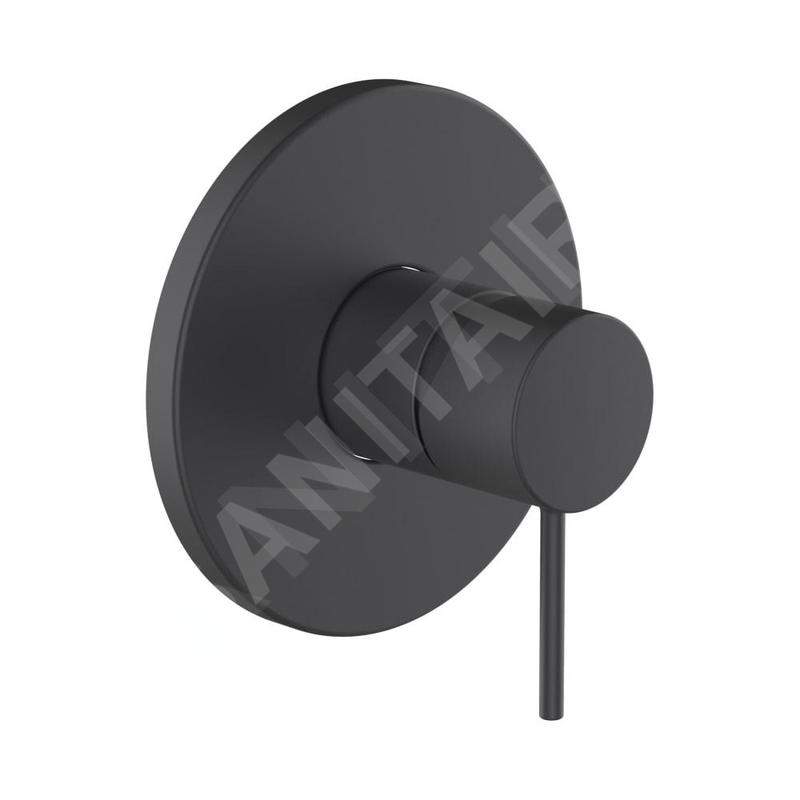 Laufen Twinplus Slim - Mitigeur de douche encastré, noir mat HF505478428000