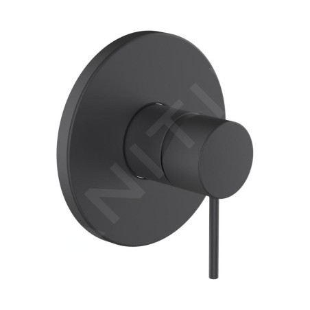 Laufen Twinplus Slim - Mitigeur de douche encastré, noir mat HF505478428000