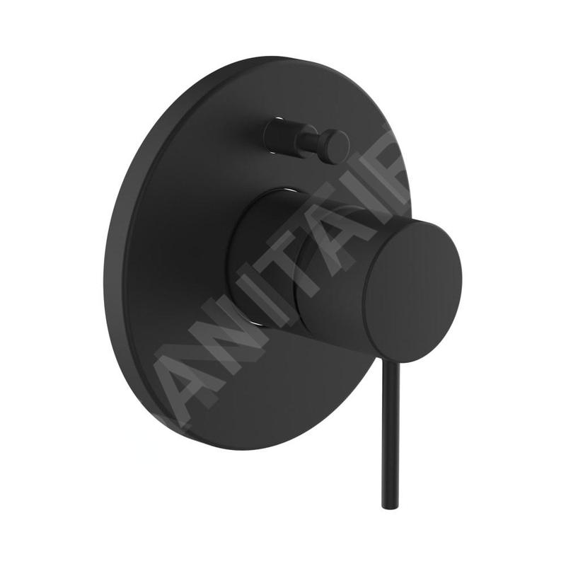 Laufen Twinplus Slim - Mitigeur encastré 2 sorties, noir mat HF505479428000