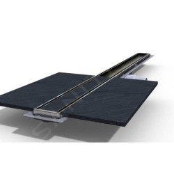 I-Drain Tile - Grille en inox pour caniveau de douche, pour l'insertion de carreaux, longueur 1000 mm IDRO1000Y