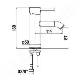 Jika Mio Style - Mitigeur de lavabo, Cold Start, chrome H3112F10049101