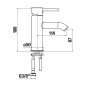 Jika Mio Style - Mitigeur de lavabo, Cold Start, chrome H3112F10049101