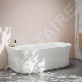 Ravak Espirit - Mitigeur de salle de bains pour montage encastré, montage 3 trous, avec corps, blanc mat X070240