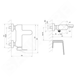 Ravak Eleganta - Mitigeur de baignoire, blanc mat X070256