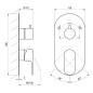 Ravak Eleganta - Robinet encastré 3 sorties, blanc mat X070260