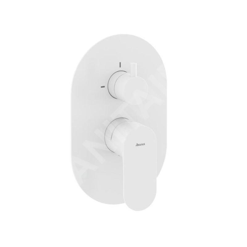 Ravak Eleganta - Mitigeur encastré 2 sorties, blanc mat X070264