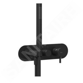 Ravak Espirit - Mitigeur encastré, 3 sorties, avec accessoires, noir mat X070282
