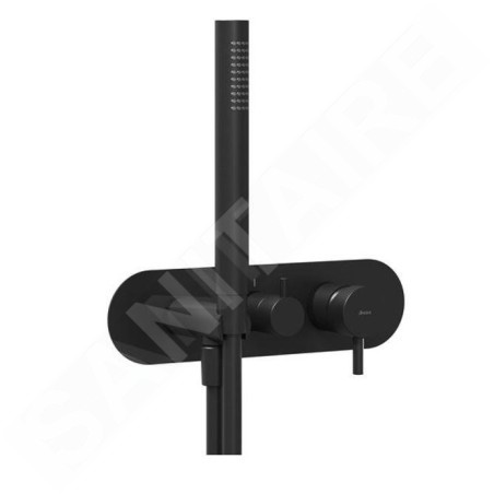 Ravak Espirit - Mitigeur encastré, 3 sorties, avec accessoires, noir mat X070282