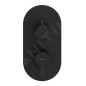 Ravak Espirit - Mitigeur encastré 3 sorties, noir mat X070283