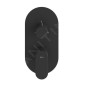 Ravak Eleganta - Mitigeur encastré 3 sorties, noir mat X070297