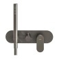 Ravak Eleganta - Mitigeur encastrer 3 sorties, graphite brossé X070333