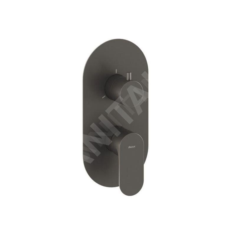 Ravak Eleganta - Mitigeur encastrer 3 sorties, graphite brossé X070334