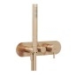 Ravak Espirit - Robinet encastré, pour 3 appareils, avec accessoires, or rose brossé X070356