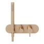 Ravak Espirit - Robinet encastré, pour 3 appareils, avec accessoires, or rose brossé X070356