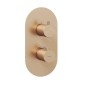 Ravak Espirit - Mitigeur thermostatique encastré pour 3 appareils, or rose brossé X070363