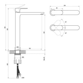 Ravak Eleganta - Mitigeur de lavabo, or rose brossé X070365