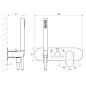 Ravak Eleganta - Mitigeur encastré 3 appareils, or rose brossé X070370