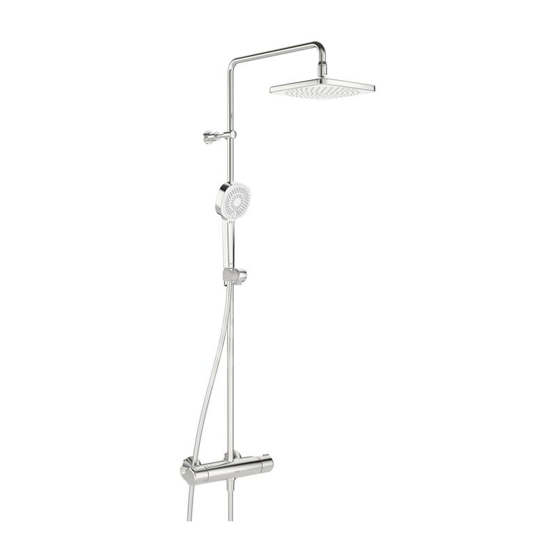 Hansa Micra - Set de douche Style 200 avec thermostat, Thermo Cool, ECO, chrome 44350230