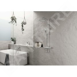 Hansa Micra - Set de douche Style 200 avec thermostat, Thermo Cool, ECO, chrome 44350230