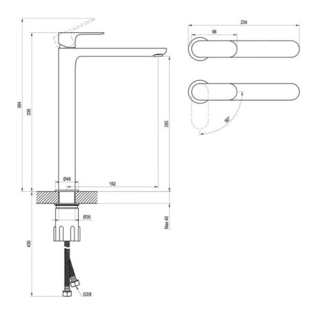 Ravak Eleganta - Mitigeur de lavabo, BeCool, chrome X070419